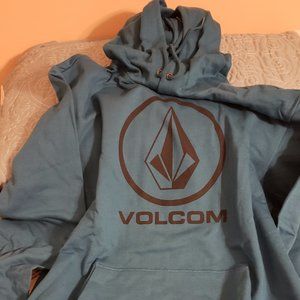 VOLCOM BRASS TACKS 1.5 XL Blue Hoodie NWT